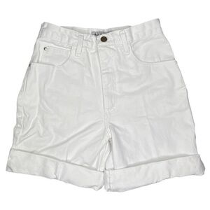 Vintage Mom Jean Shorts Made In The Shade White High Rise 26 inch Waist Size 5